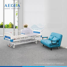 AG-BMS002B cheap wholesales 3 functions manual crank adjustable furniture patient medical fowler hospital bed price supplies